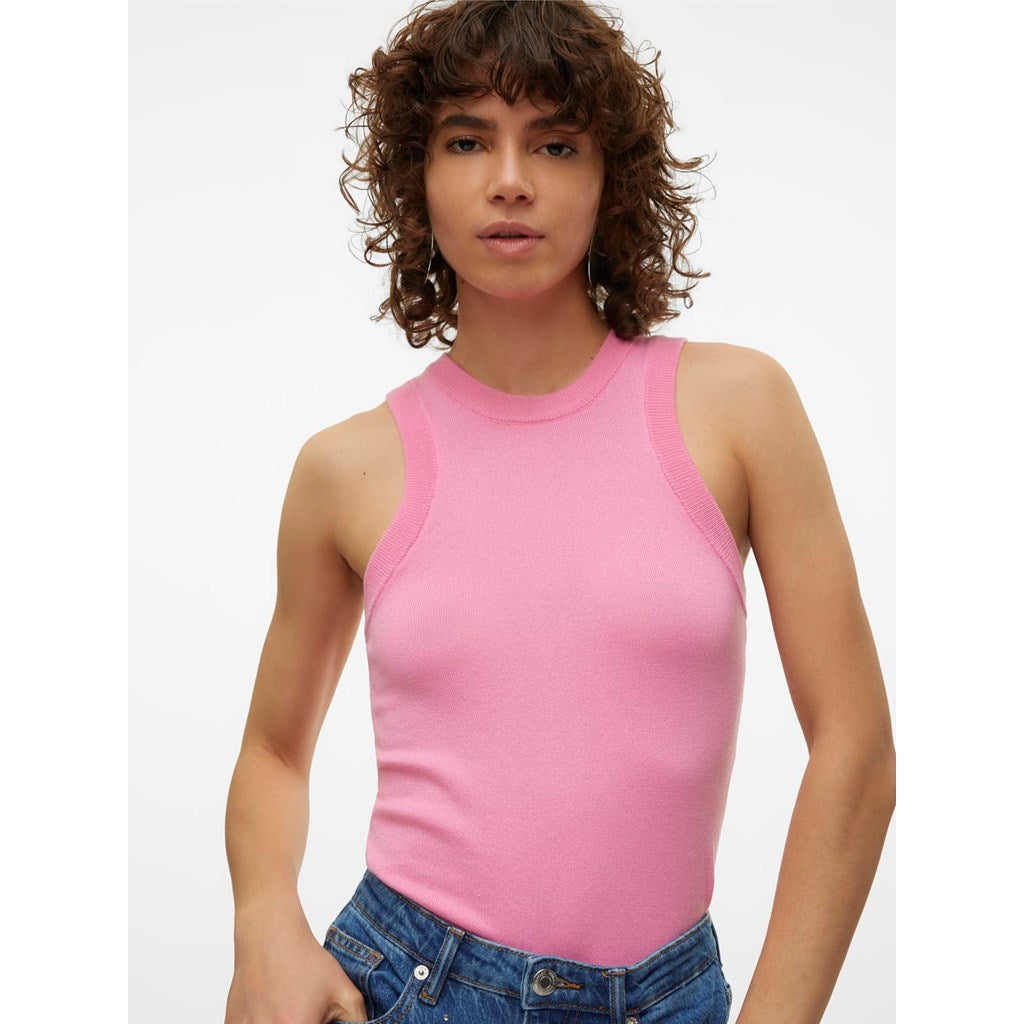 Polly Pullover Sleeveless Tank - Pink Cosmos