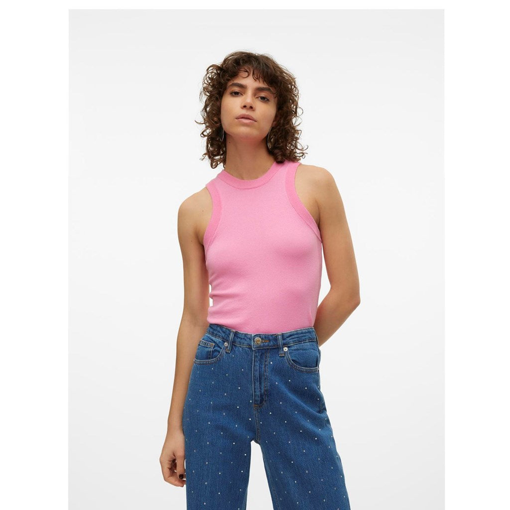 Polly Pullover Sleeveless Tank - Pink Cosmos
