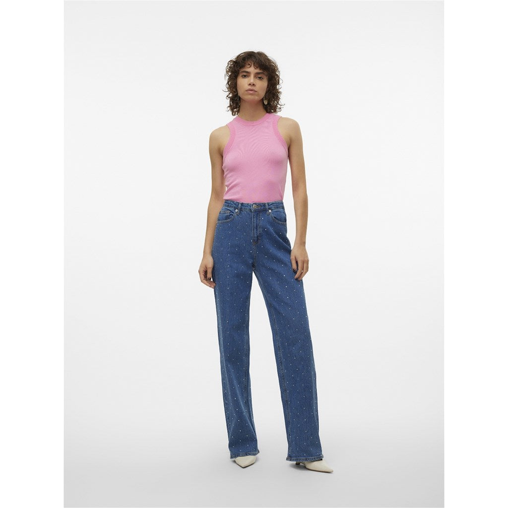 Polly Pullover Sleeveless Tank - Pink Cosmos