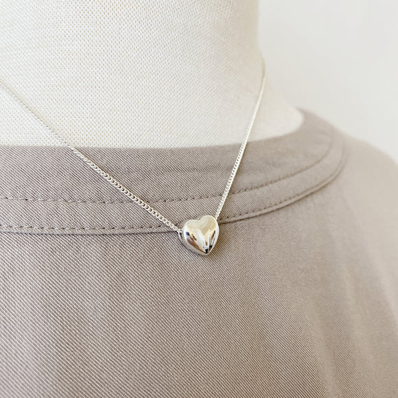 1321 - Heart Necklace - Silver