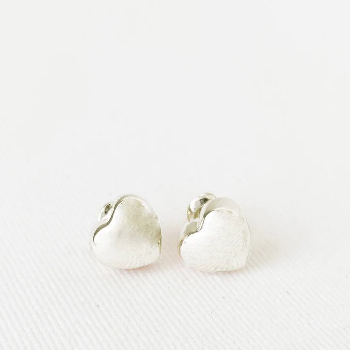 2321 - HEART EARRINGS - SILVER