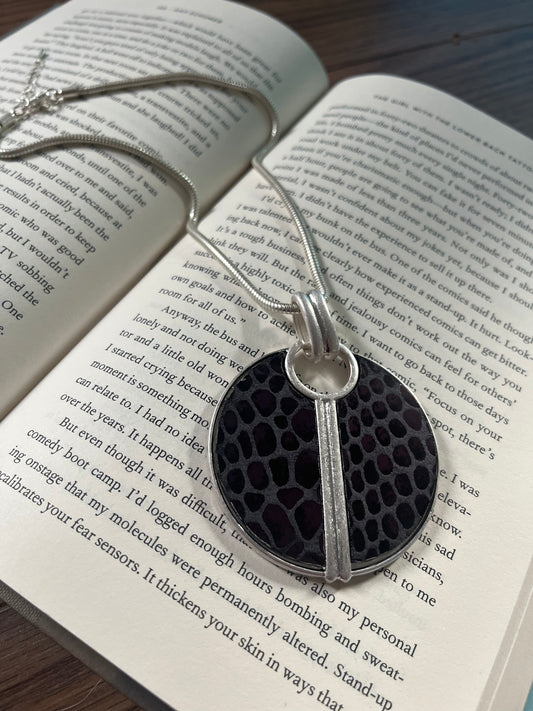 Alligator Print Necklace