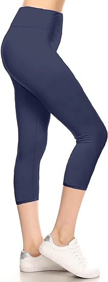 Yoga Band Capris - Navy