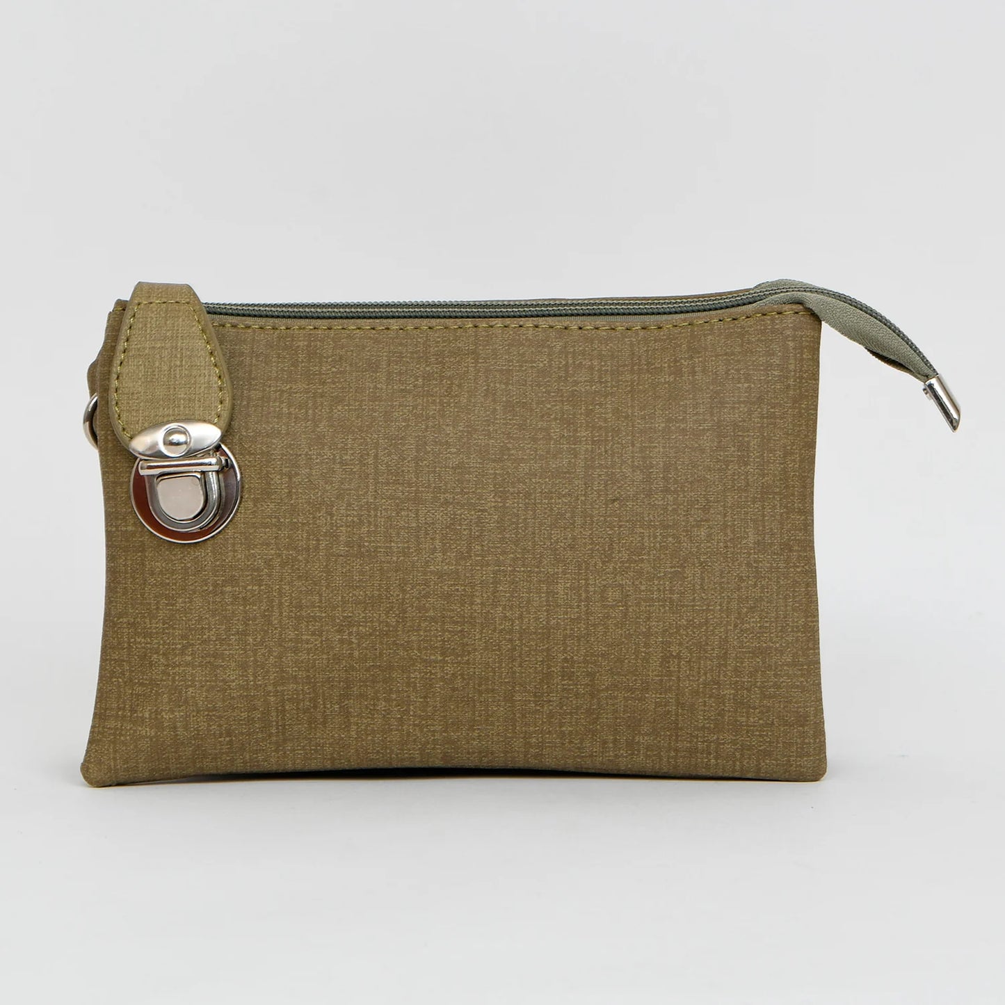 7012 - LIGHT SAGE CROSSBODY BAG WITH WRISTLET