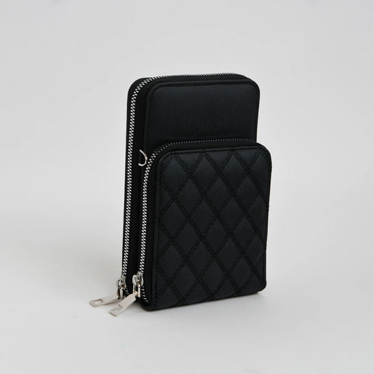 7084 - BLACK WALLET/CROSSBODY