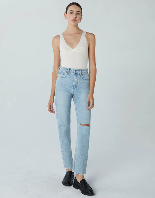 Unpublished - WILLA Super High Rise Mom Fit Straight Leg Jeans