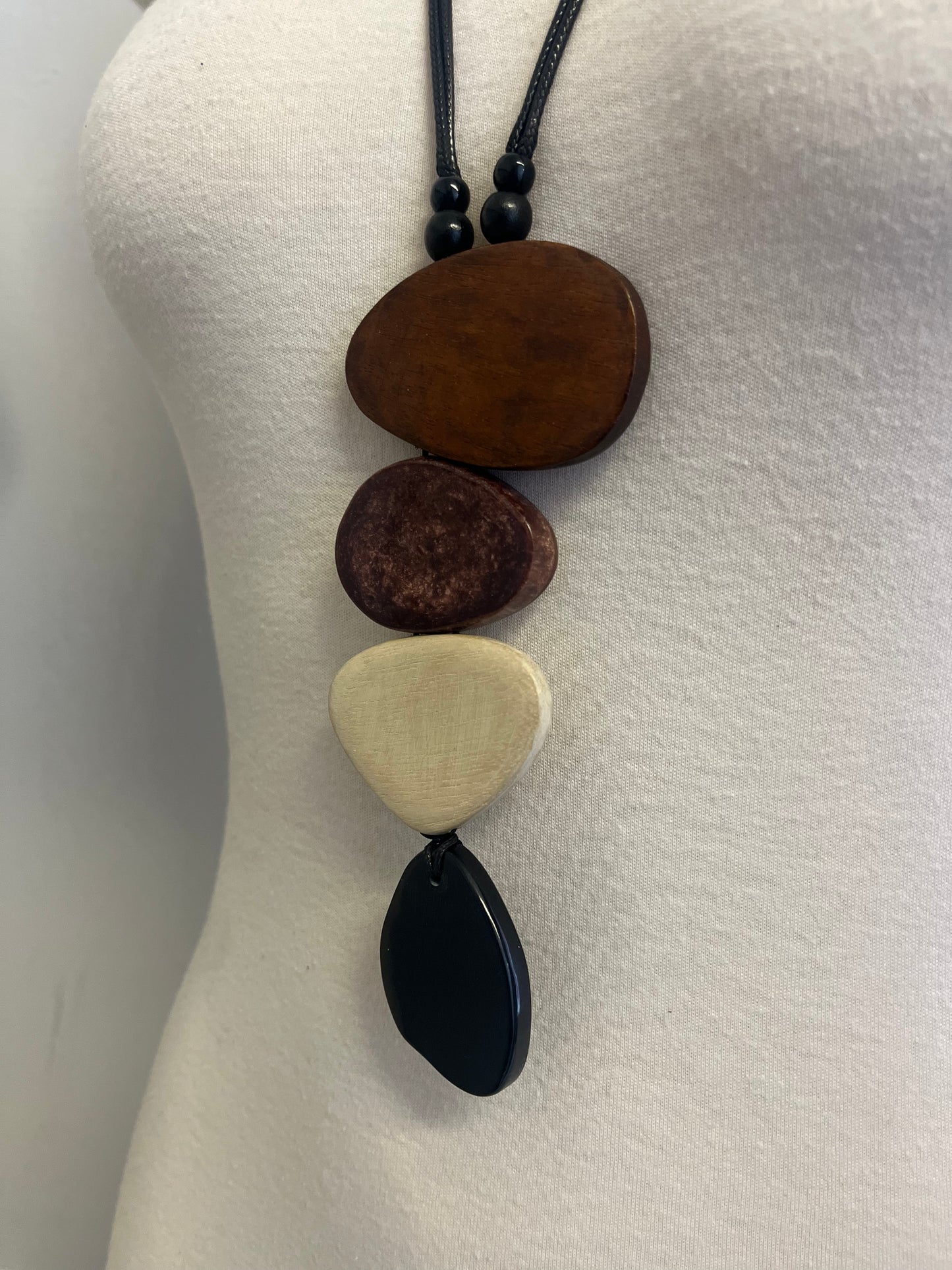 Adjustable Wood Necklace