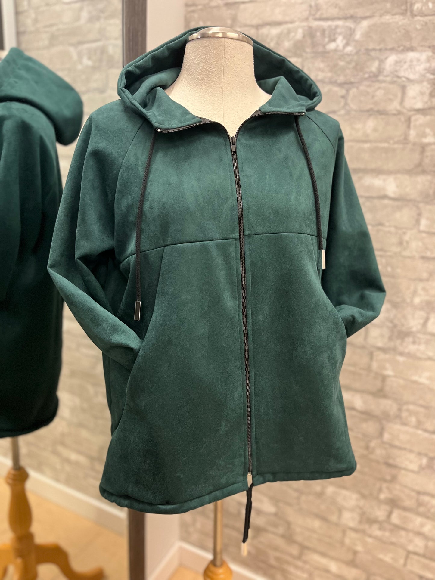Vitesi - Hooded Bomber Jacket - Emerald Green