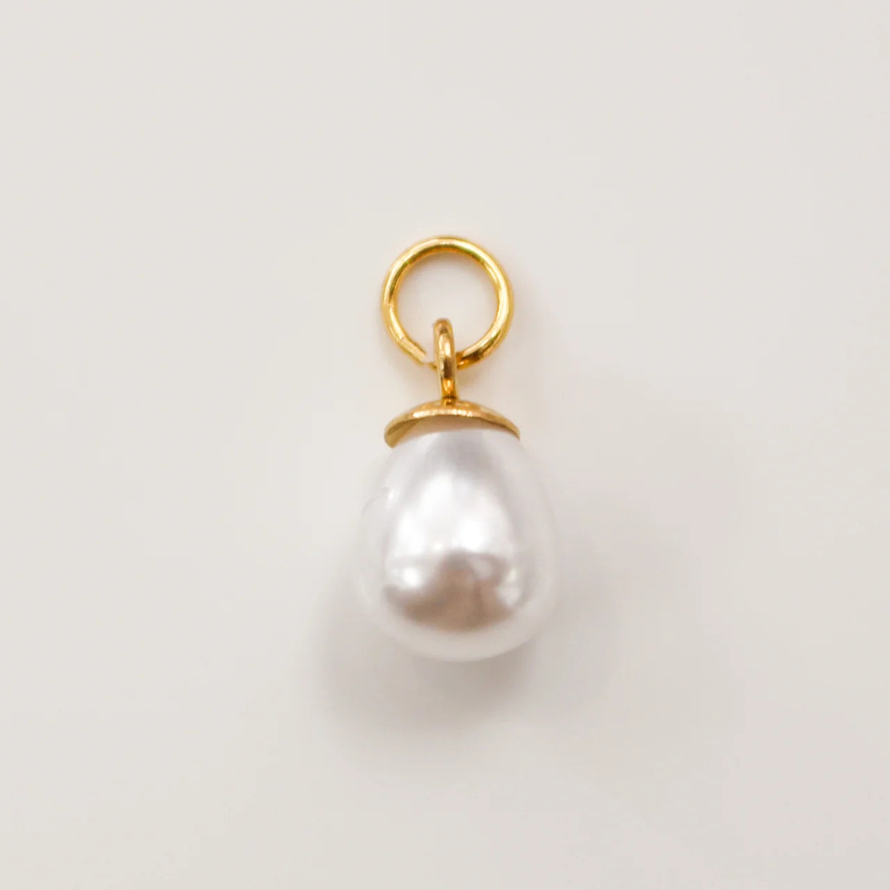 Charm - Pearl Drop Charm - Gold