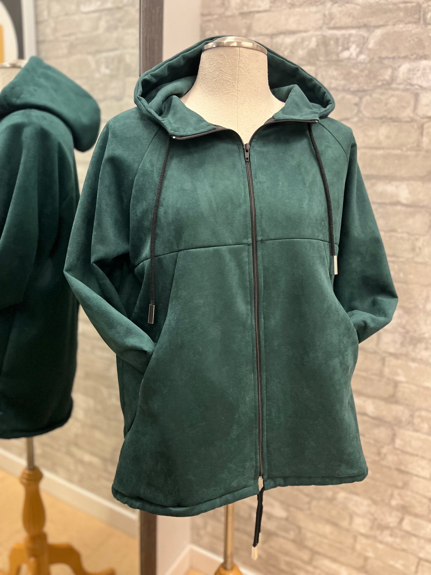 Vitesi - Hooded Bomber Jacket - Emerald Green