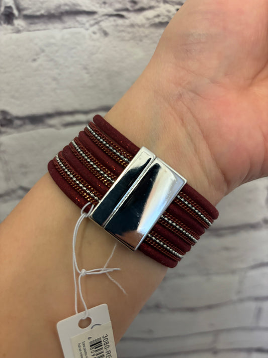 Black Friday - 3080 - RED STRAND MAGNETIC BRACELET