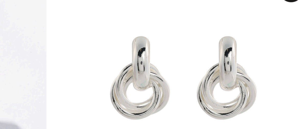 035863 Merx Chain Earrings - Silver 