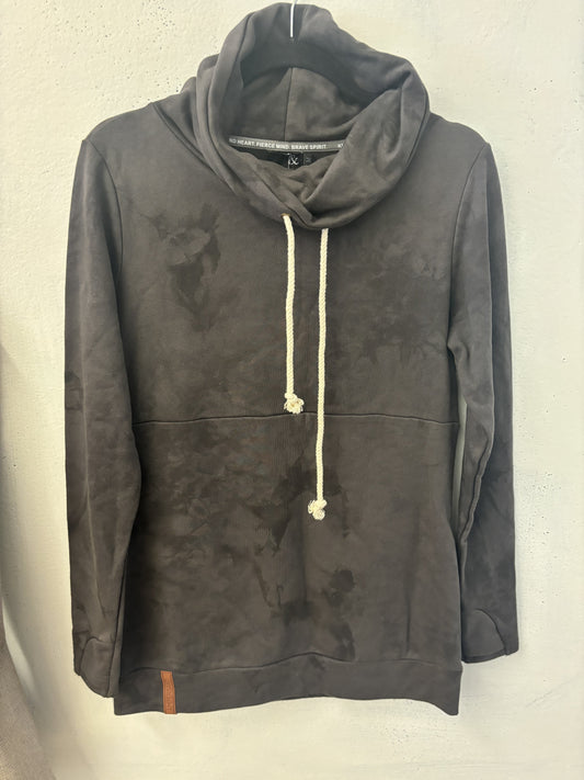 NWT- AMPERSAND HOODED GREY SWEATER