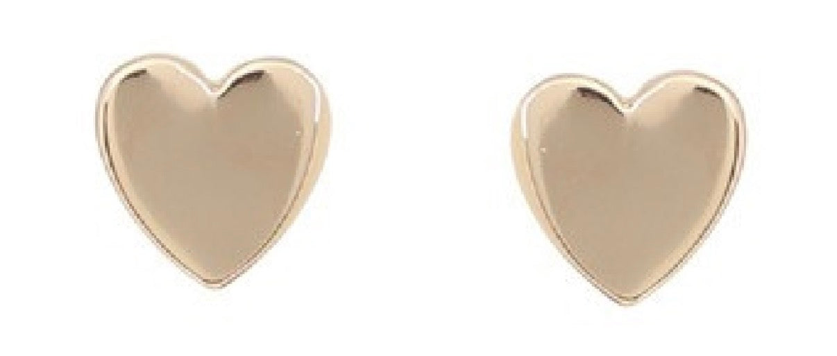 0349641 Merx Heart Earrings - Gold