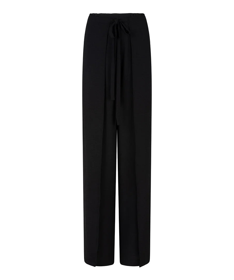 Esqualo - Overlap Wide Crinkle Trousers