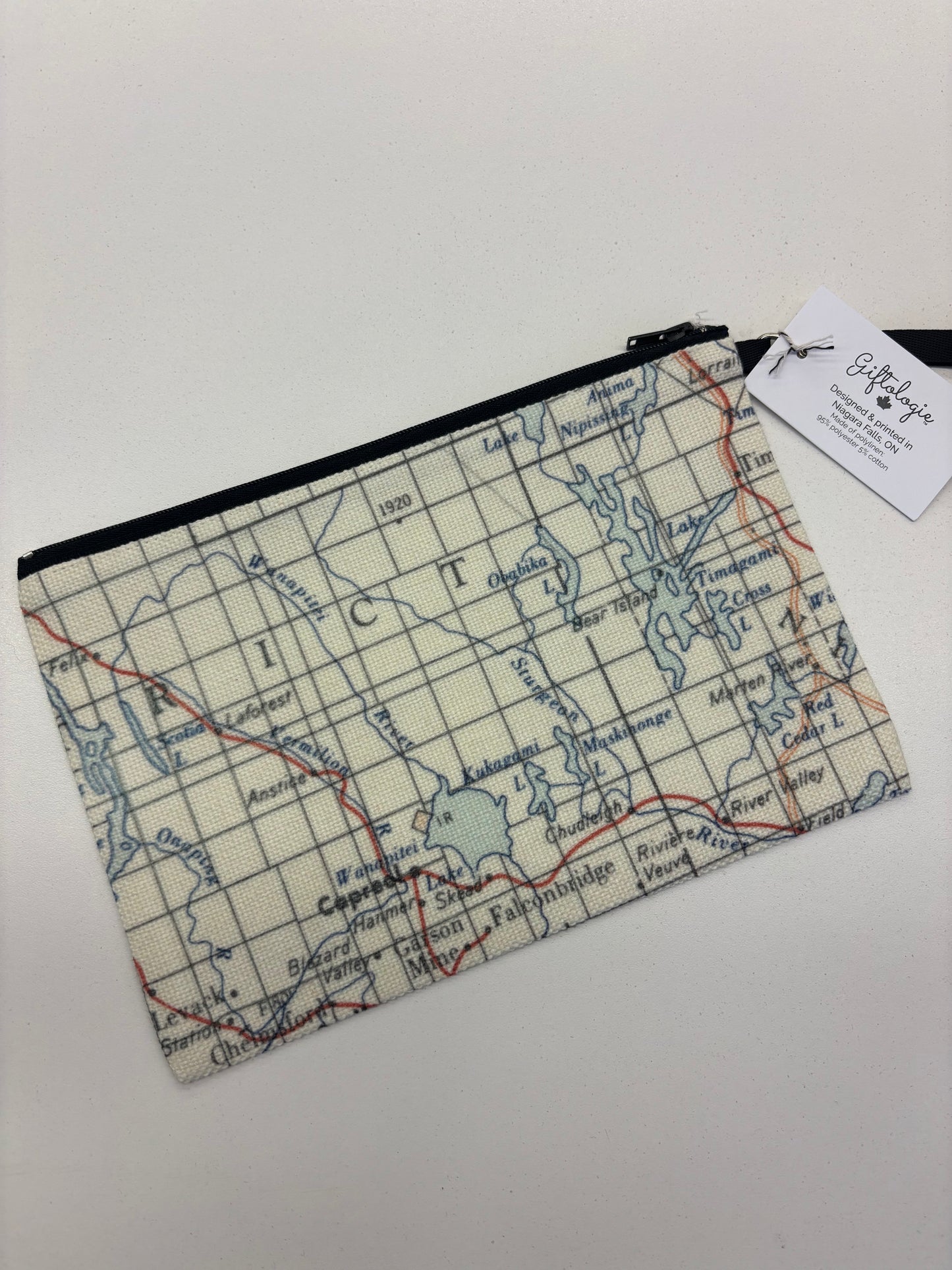 Hometown Capreol Linen Zip Up Bag