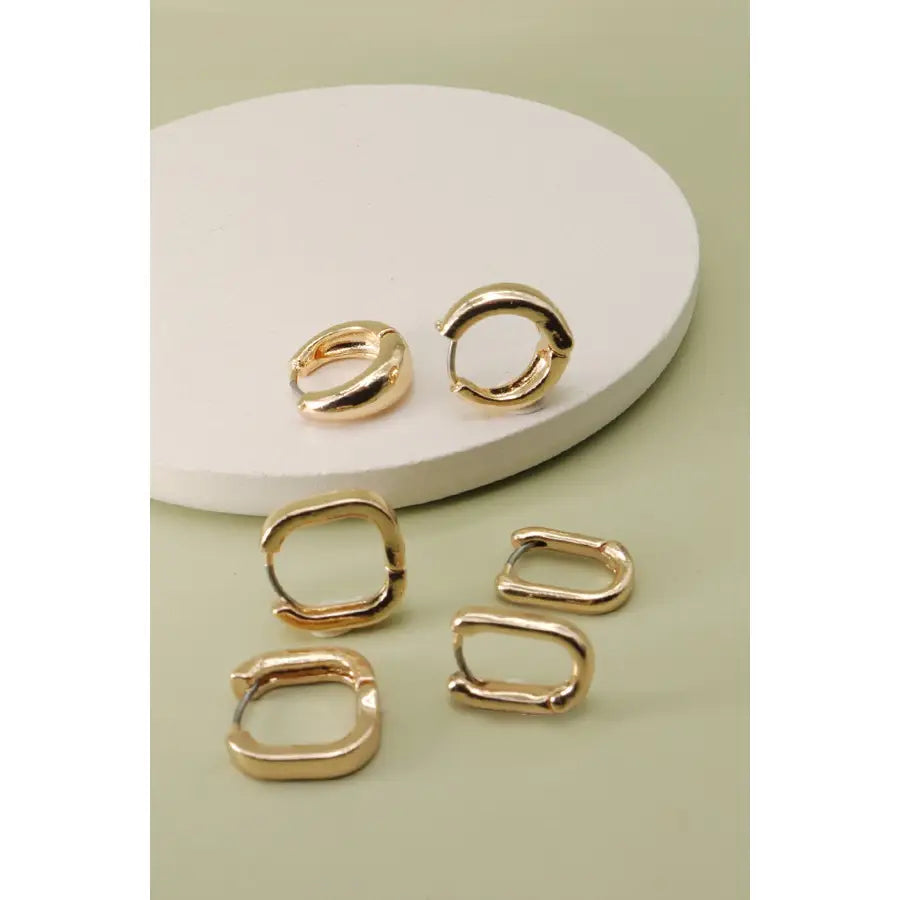Mini Trio Hoop Earring Set