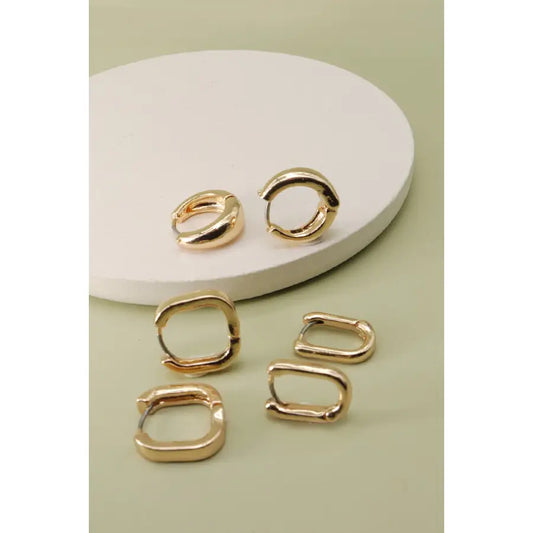 Mini Trio Hoop Earring Set