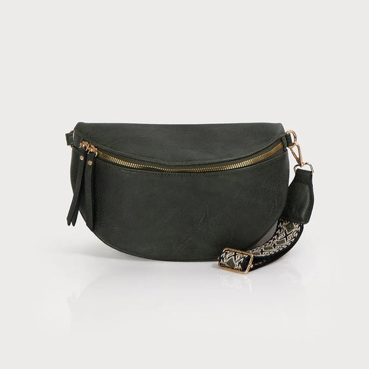7129 Semi Circle Sling Bag - Olive