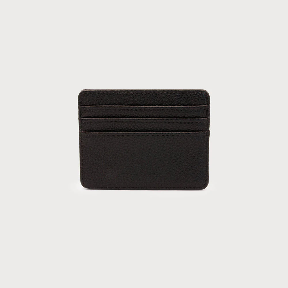 7171 - Small Card Holder with Six Slots - Black