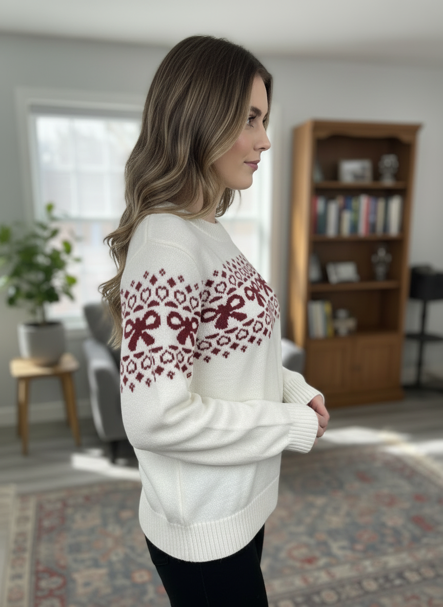 Christmas Bow Sweater