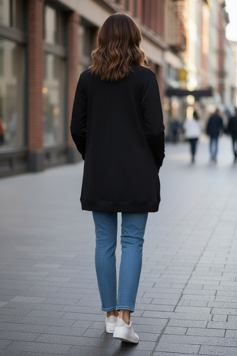 The Shirley Open Cardigan Black