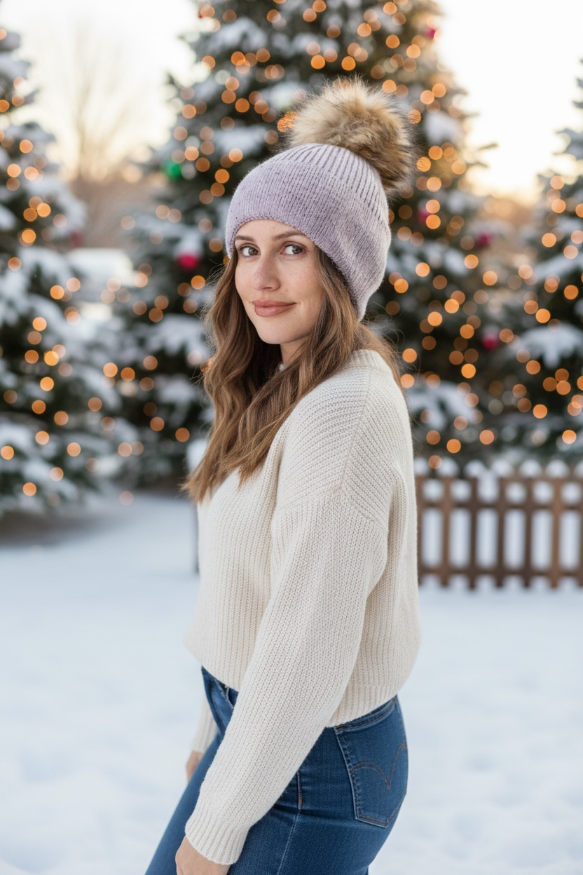The Karla Cashmere Toque - Lavender