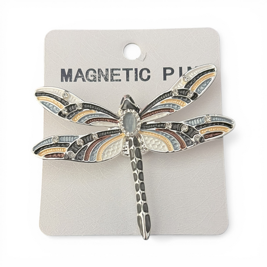 6890 magnetic brooch, dragonfly colour