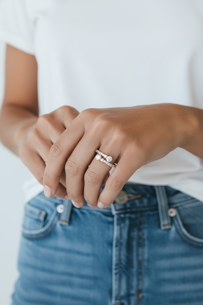 8815101 Merx Wrap Ring - Rose Gold