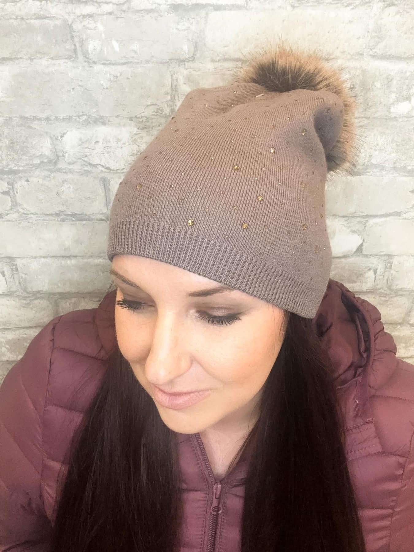 The Pompom Beanie - Taupe