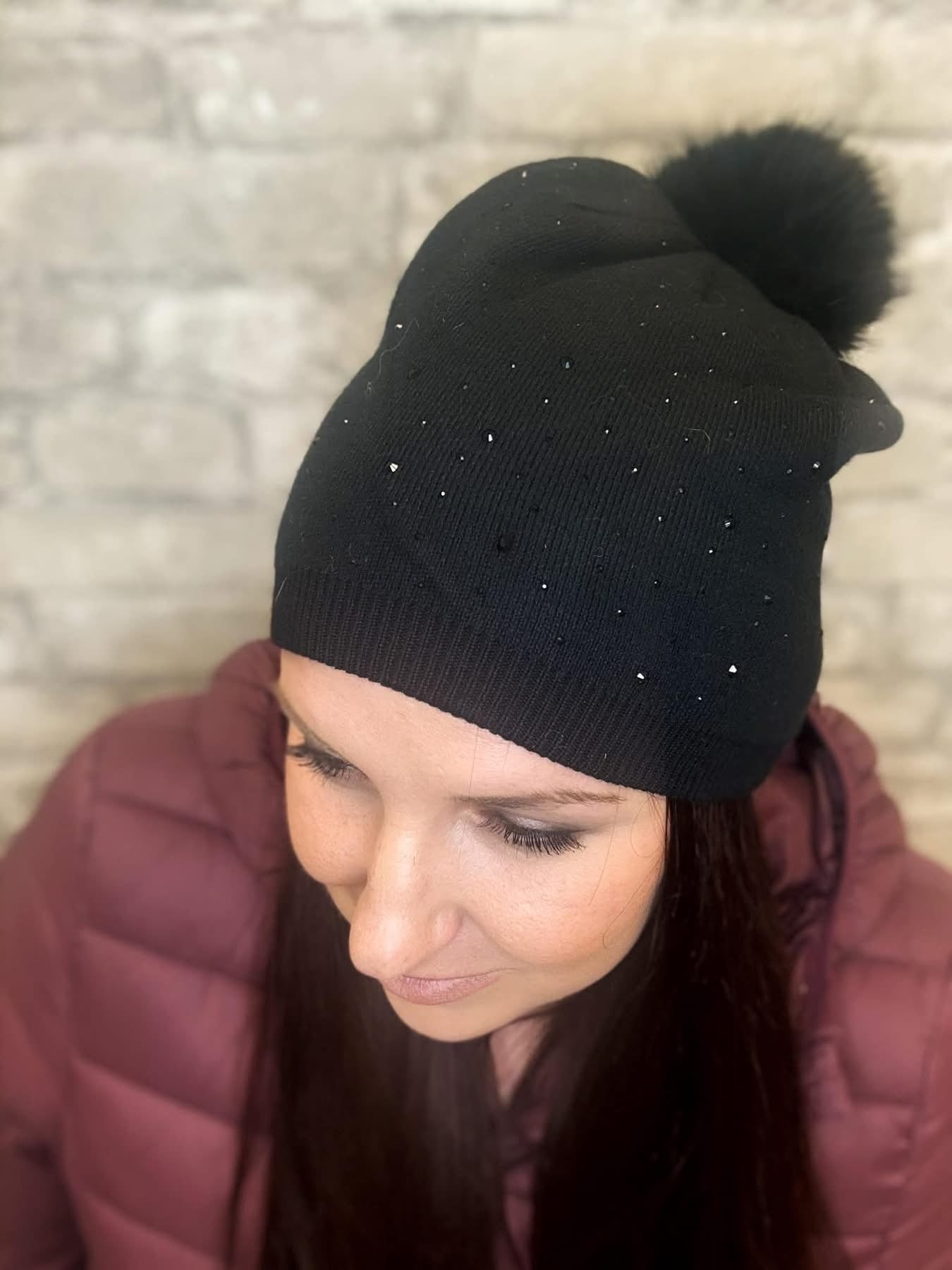 The Pompom Beanie - Black
