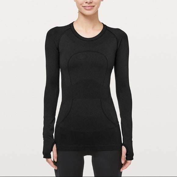 Preloved Lululemon black Swiftly Damaged Arm