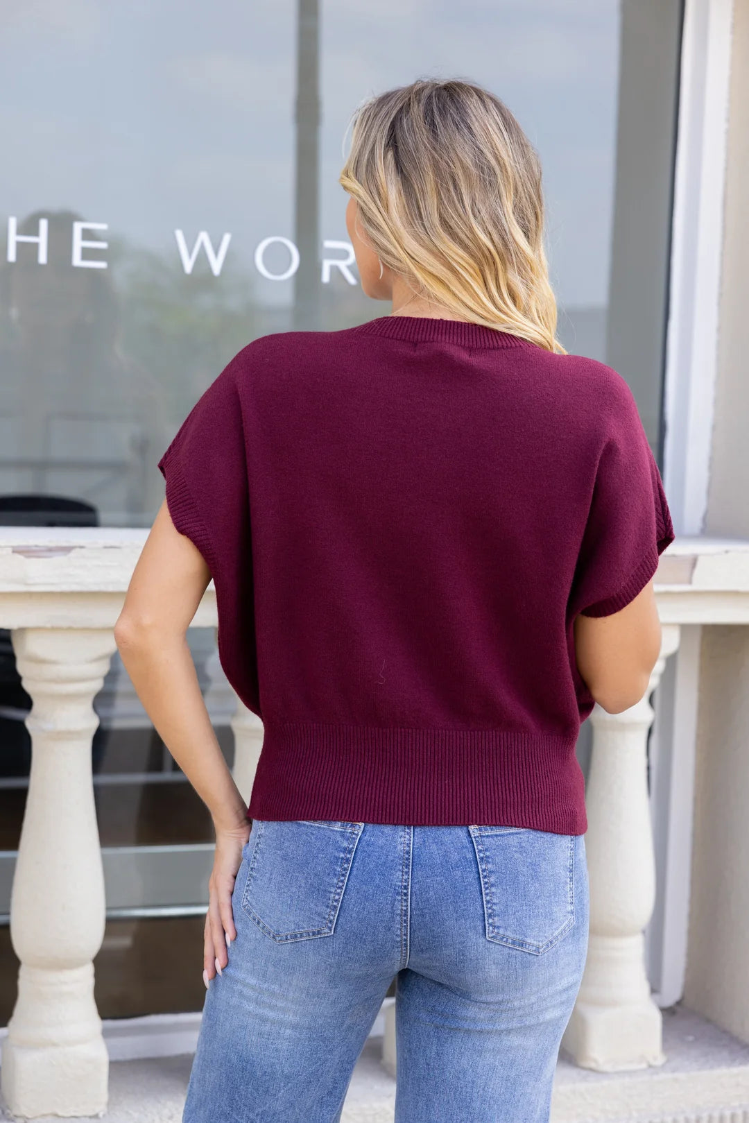 OFV - Elara’s Knit Top - Wine