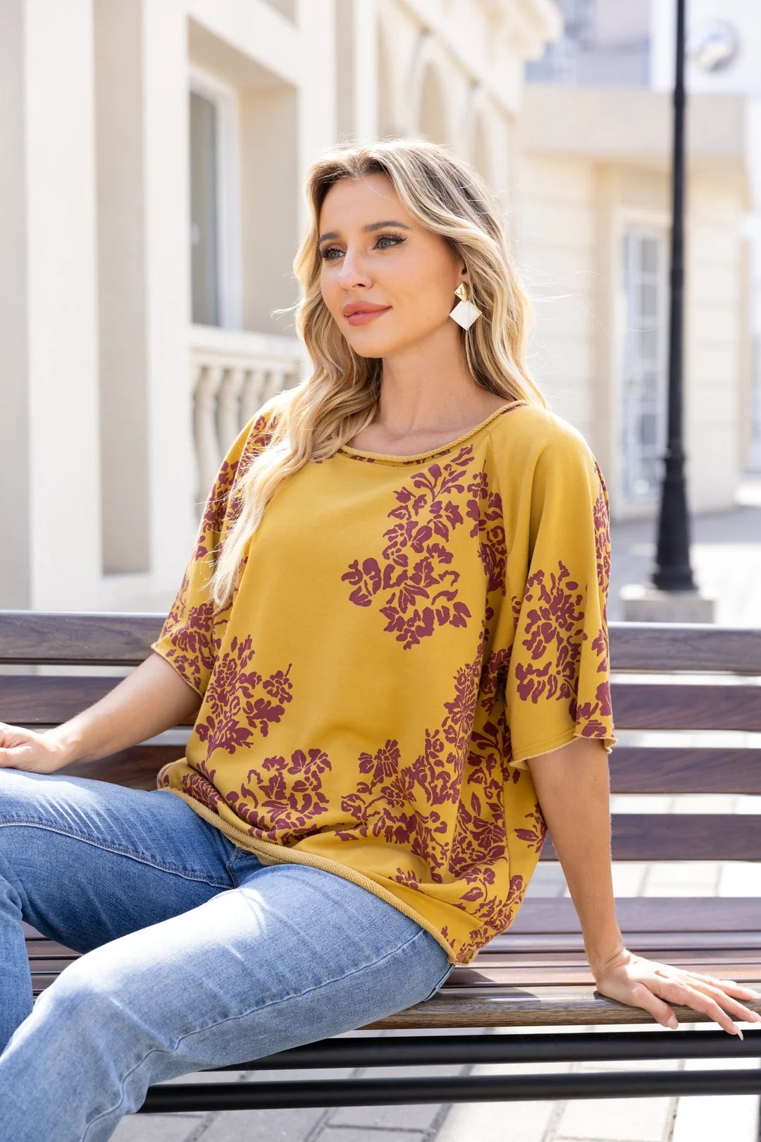 OFV - Danielle’s Branching Top - Mustard
