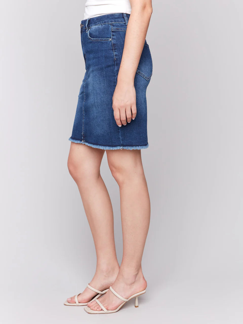 Charlie B Denim Skirt
