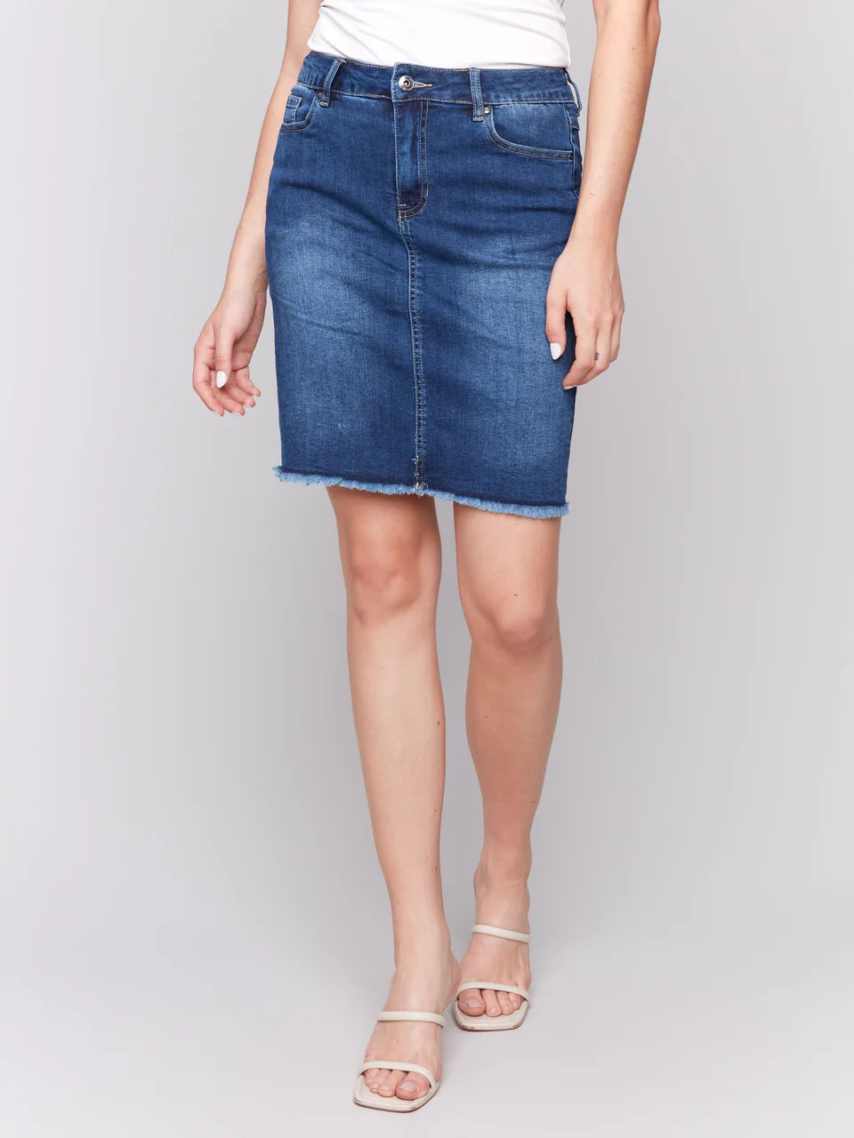 Charlie B Denim Skirt