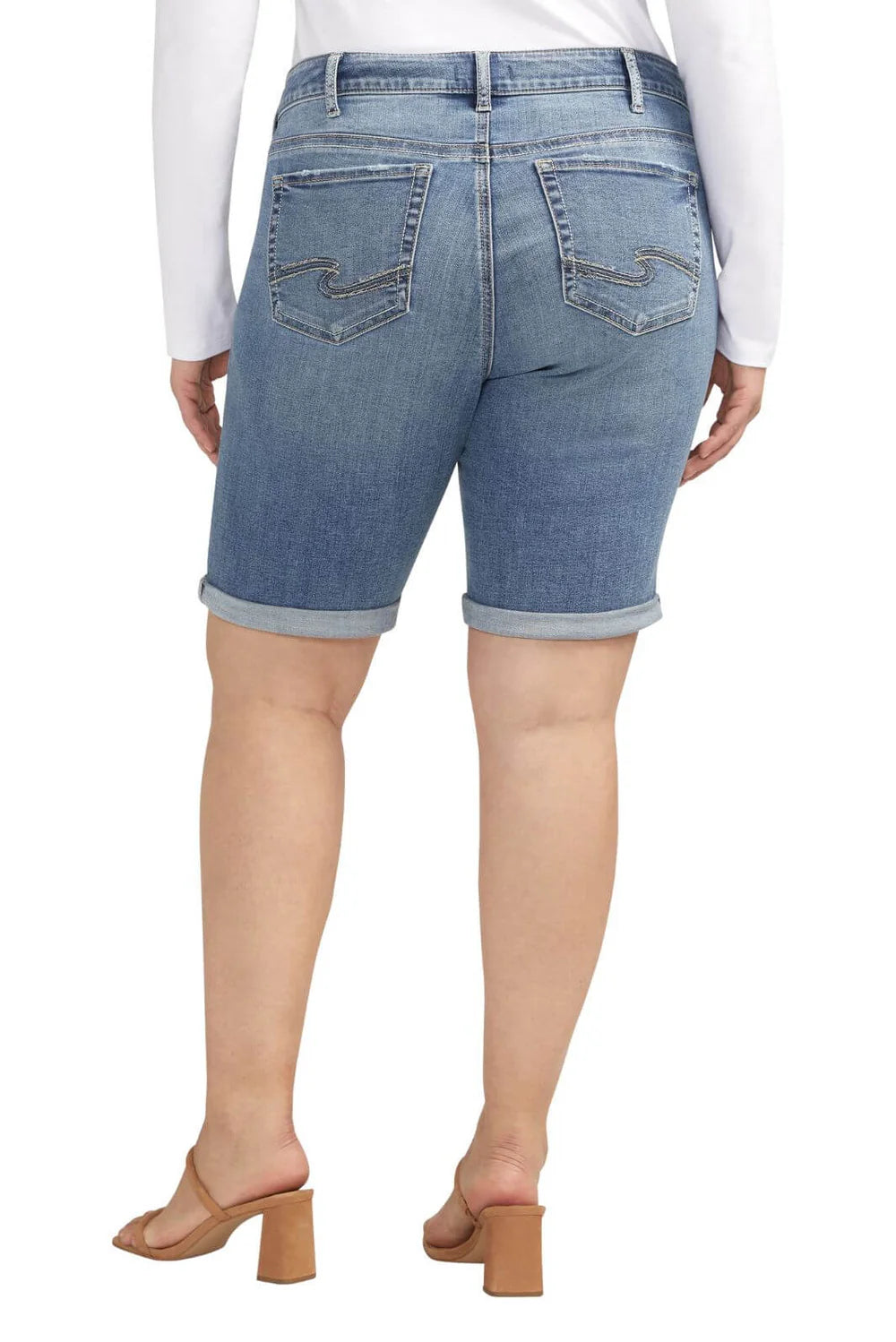 Silver Jeans Elyse Mid Rise Bermuda Shorts