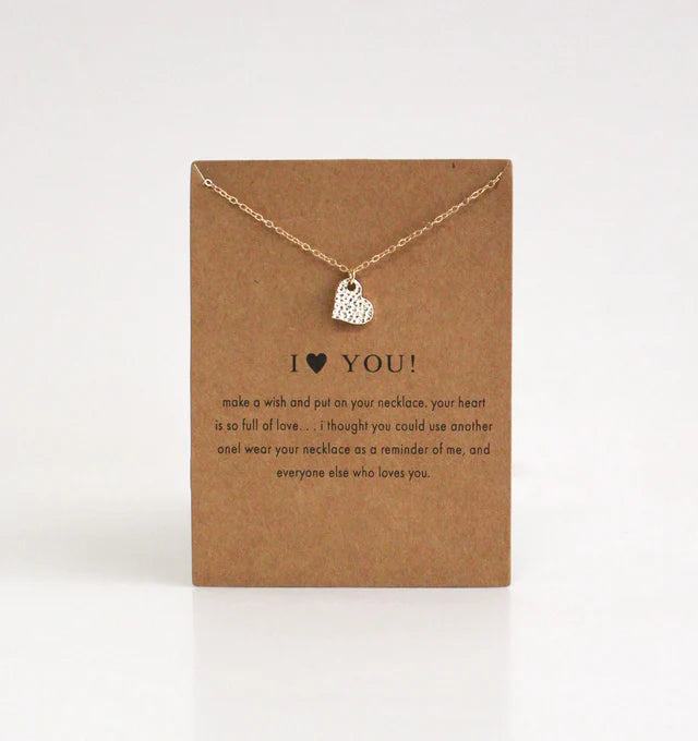 I love you necklace