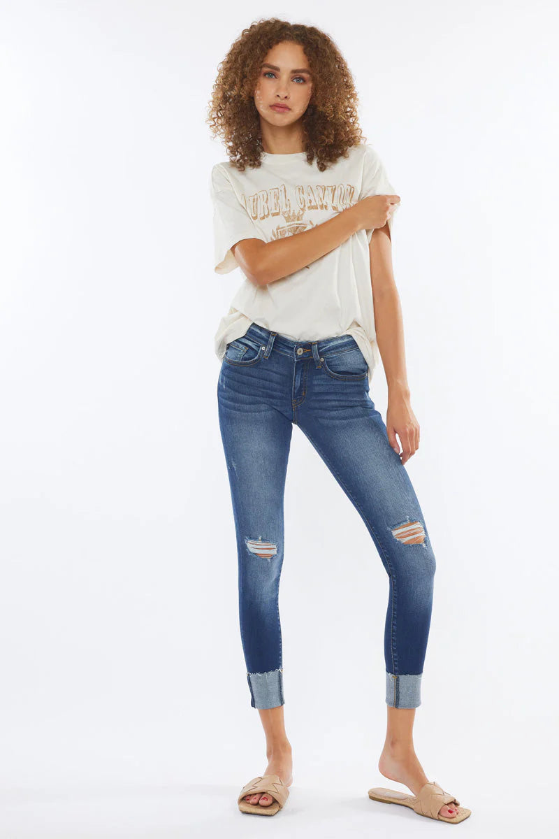 Pre-Loved Kancan Women's Low Rise Skinny Jeans
