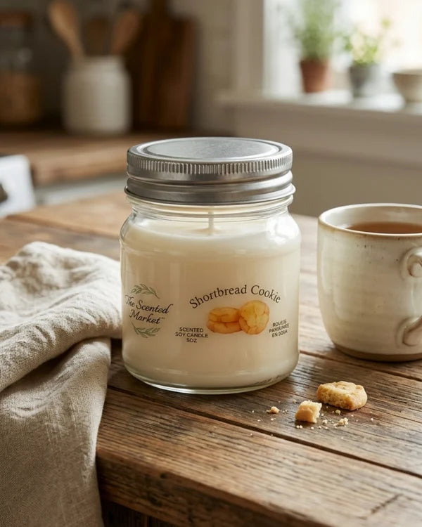 Scented Market - SHORTBREAD Soy Wax Candle 8 oz