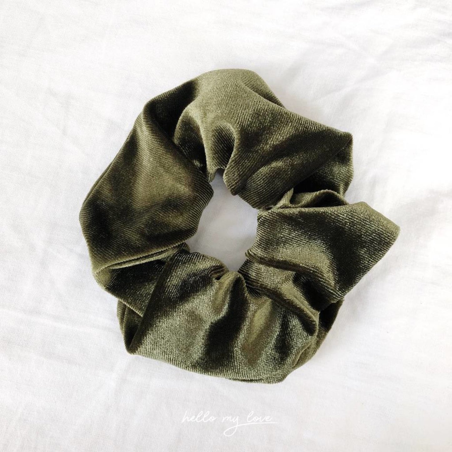 Velvet Scrunchie - Green