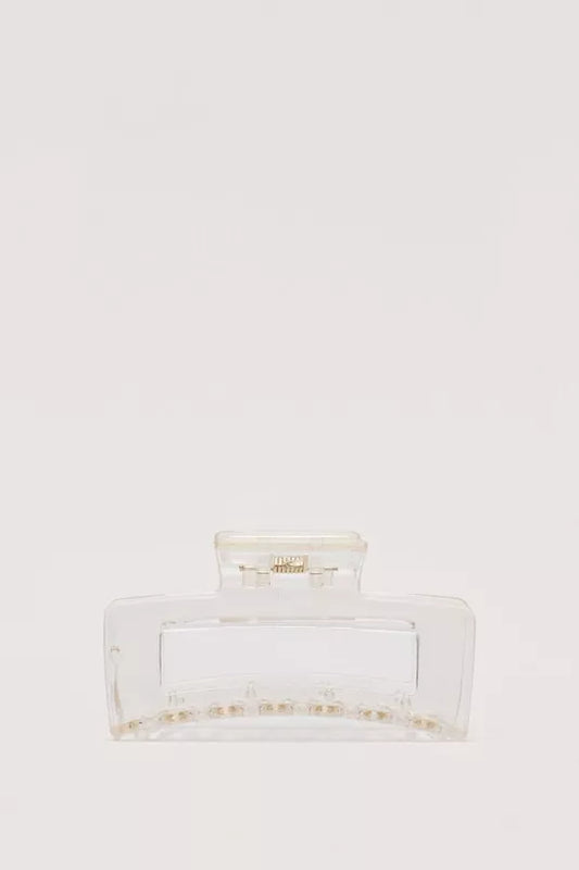 Clear Square Matte Claw Clip