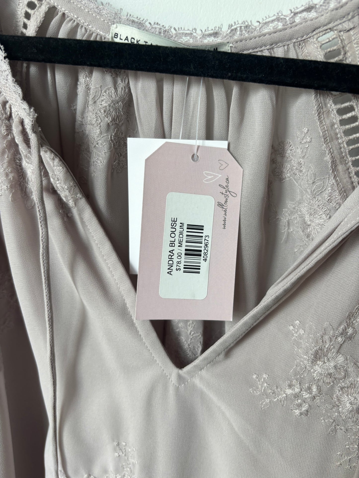 NWT- Black Tape Andra Blouse