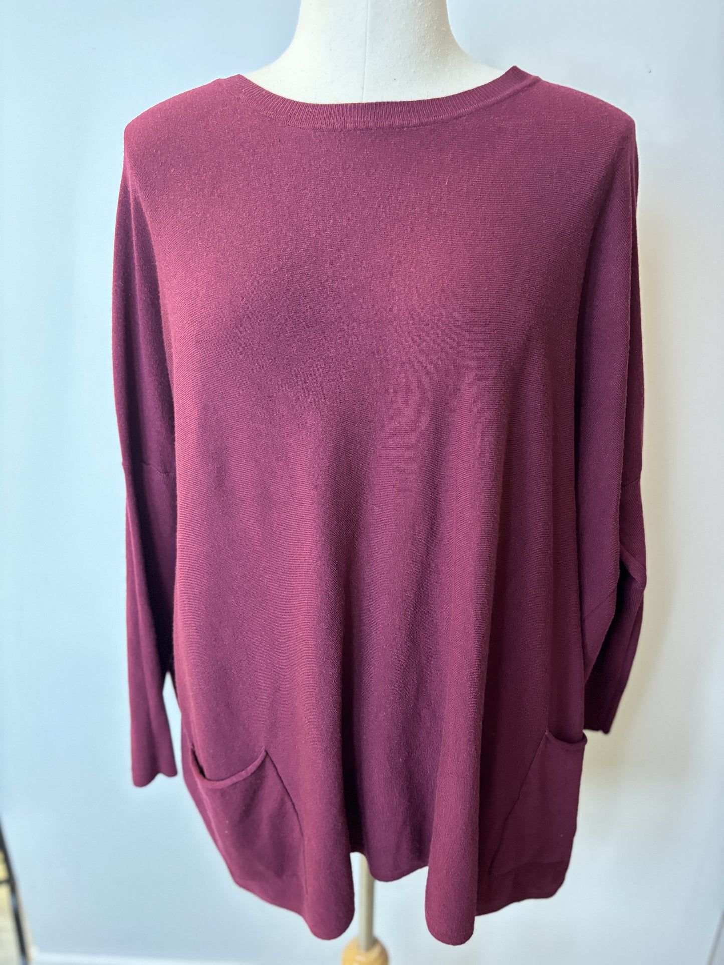 Pre-Loved Tea n Rose Pocket Sweater