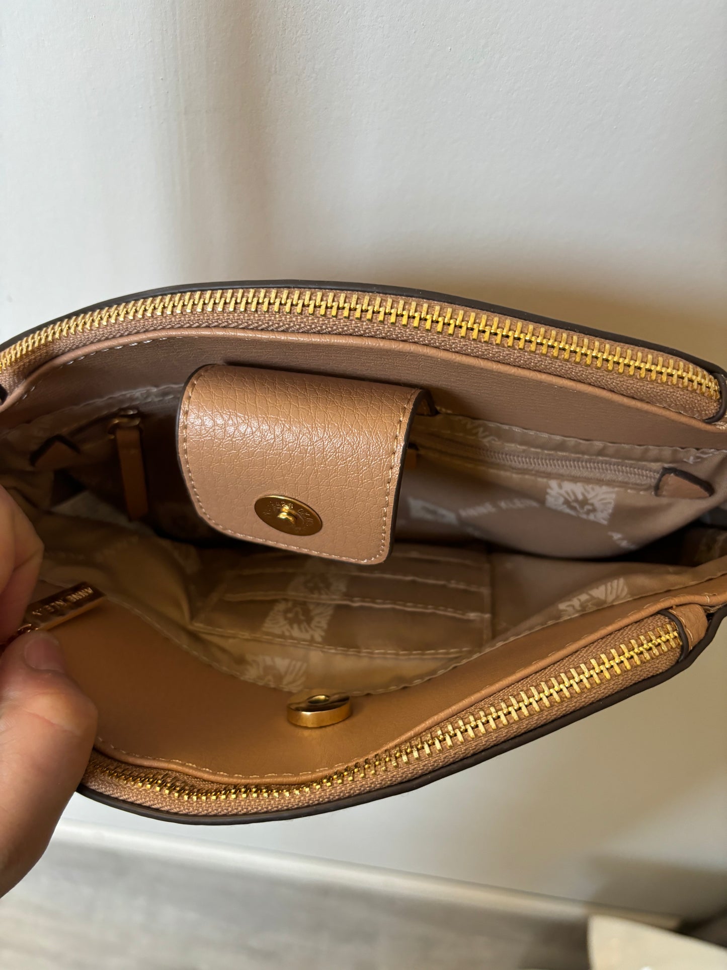 Preloved- Anne Klein Crossbody Purse - Tan