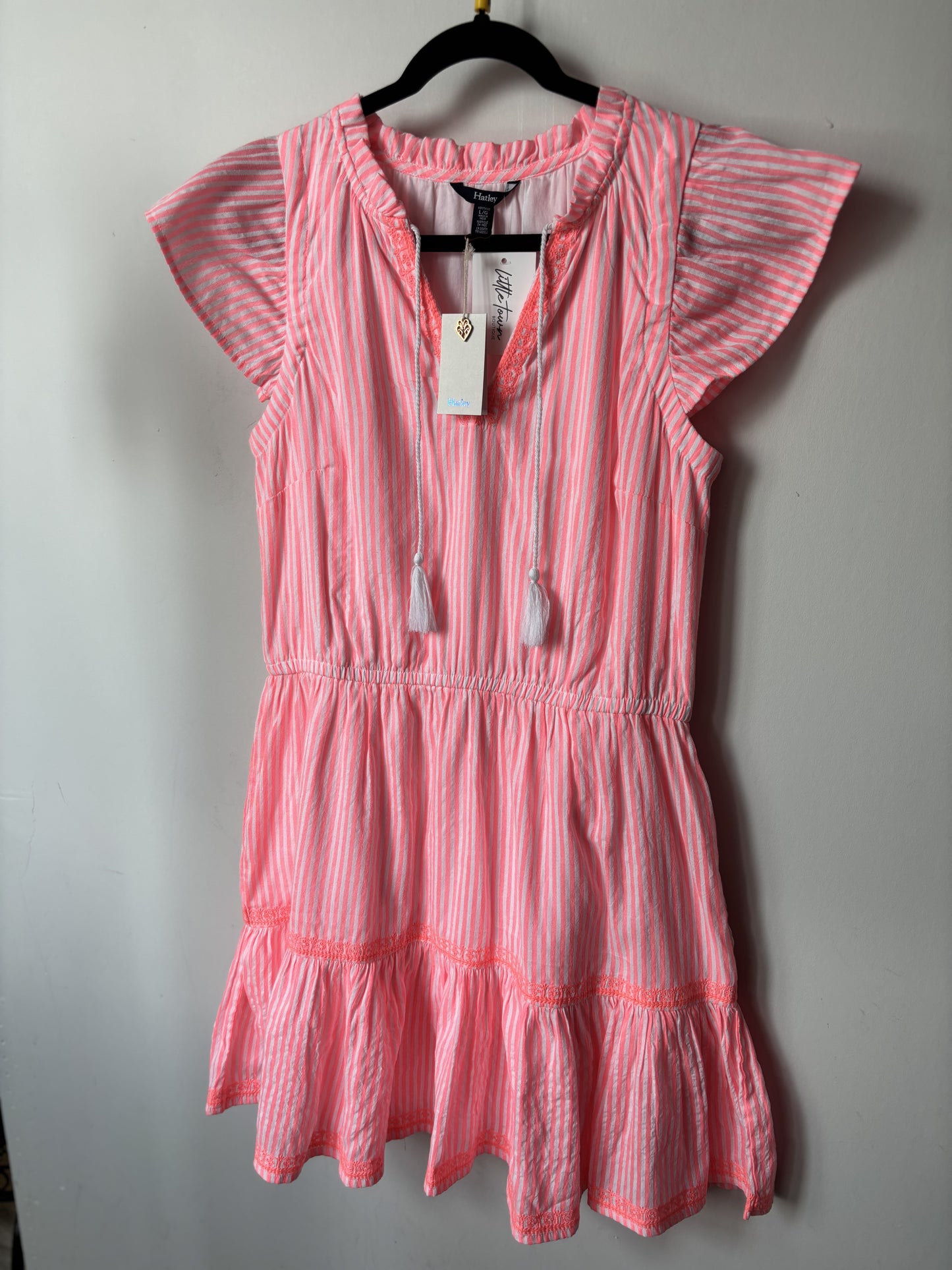 NWT- Hatley Pink Strips Dress