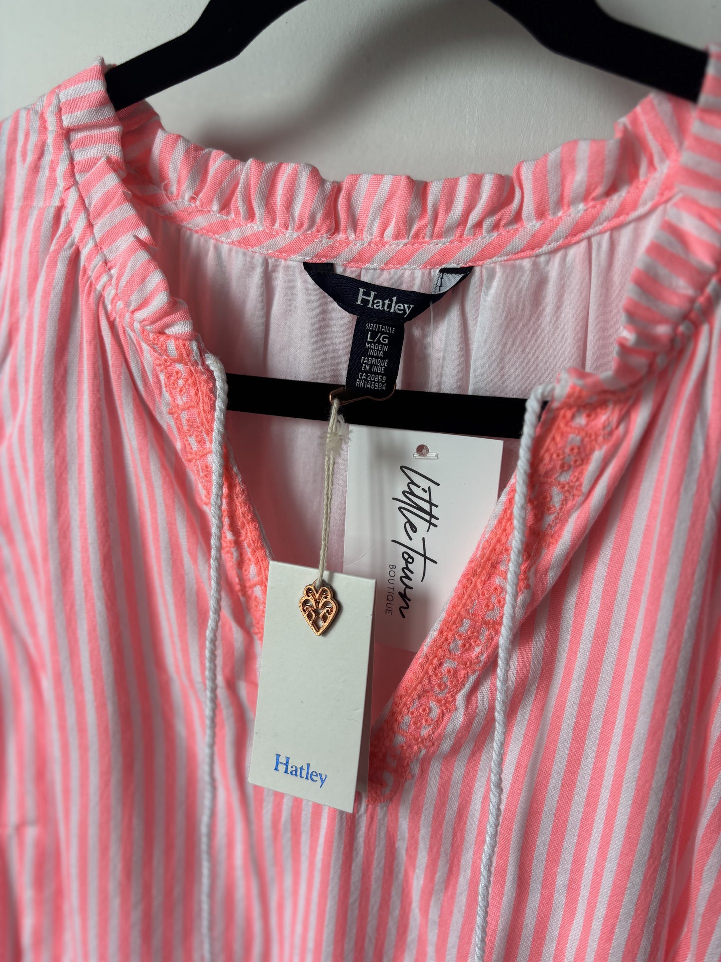 NWT- Hatley Pink Strips Dress