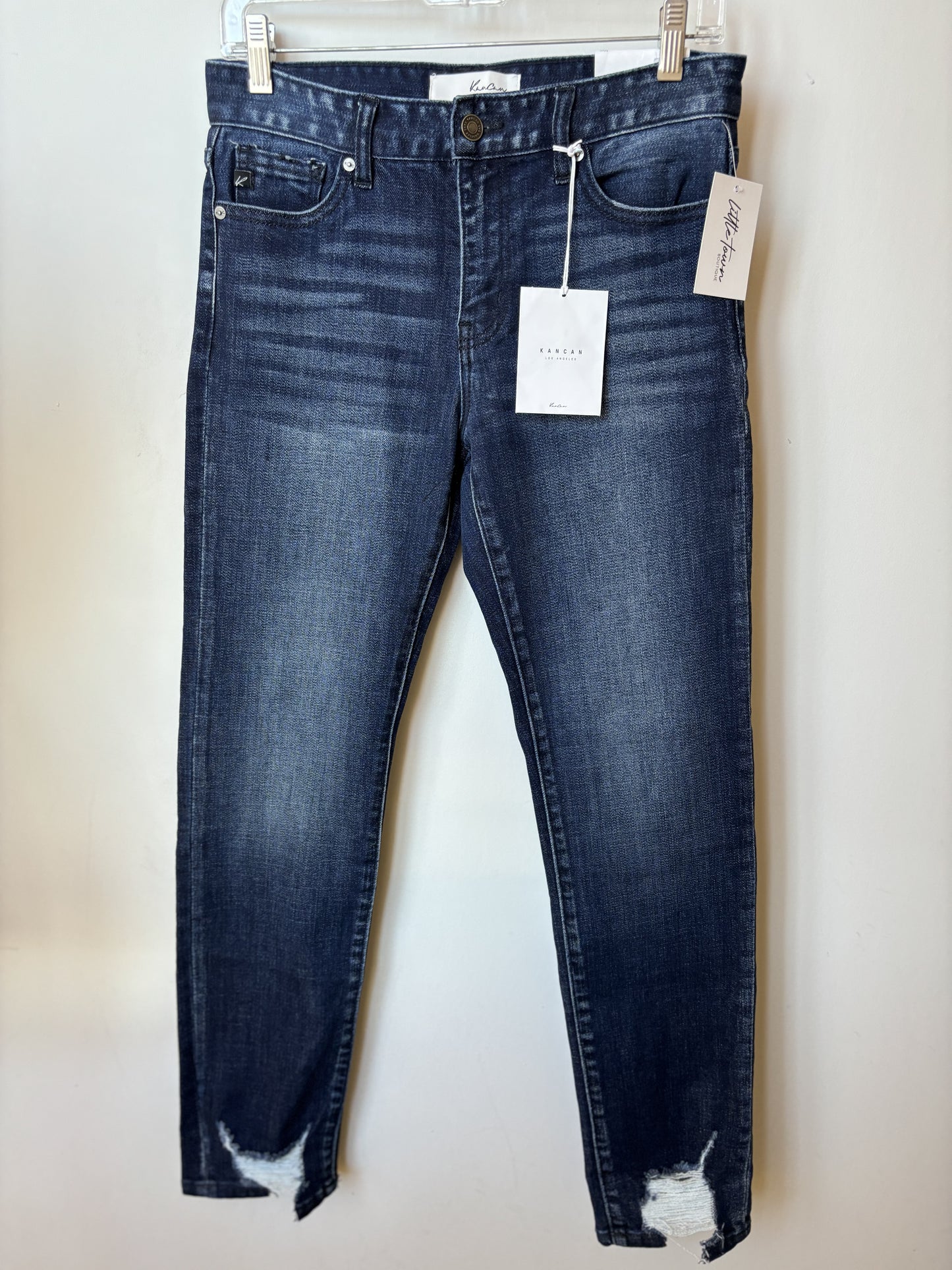 NWT - Kancan Cane Mid Rise Slim Straight Leg