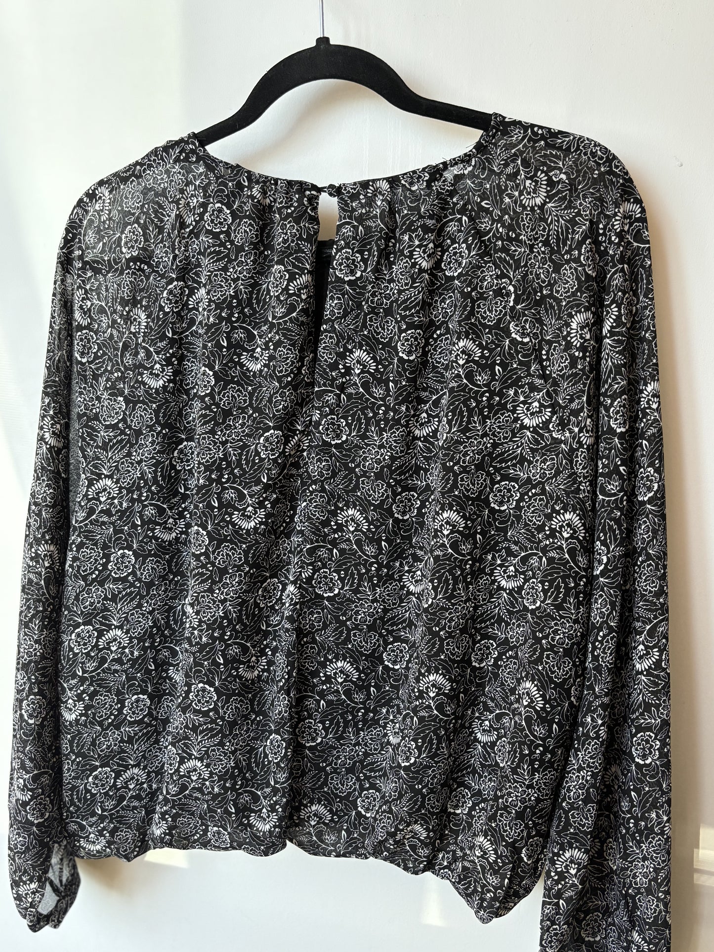 NWT DEX ELASTIC WAIST FLORAL BLOUSE