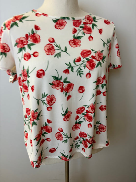 Pre-Loved J Tog Floral Top - Red